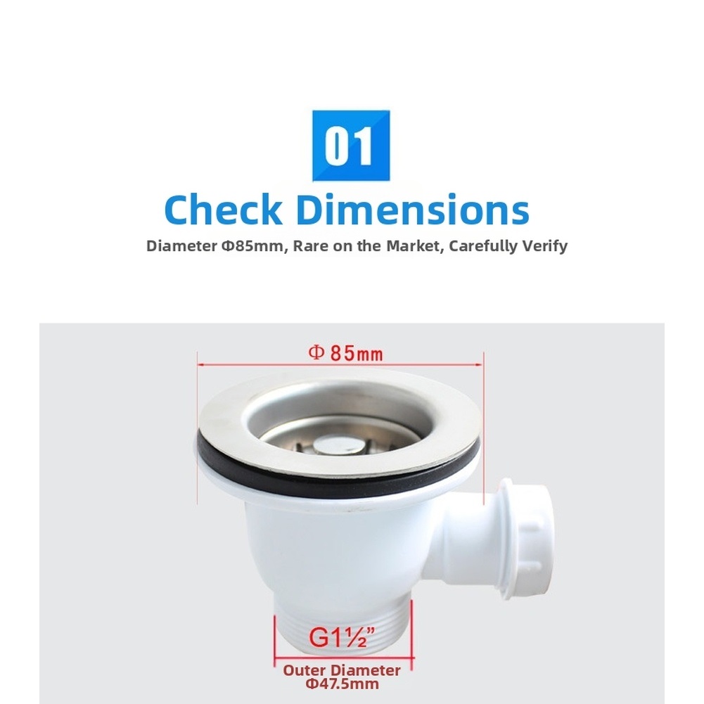 85mm Stainless Steel Kitchen S - огляд і ціна Sink Drain Strainer