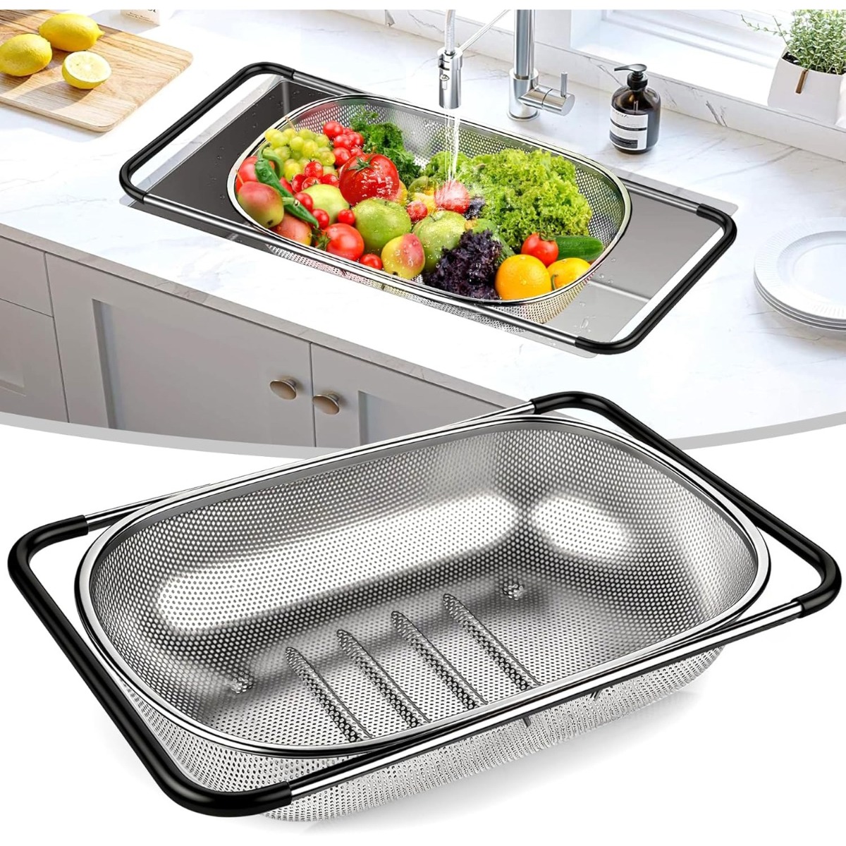 Over The Sink Colander Straine - огляд і ціна Sink Drain Strainer
