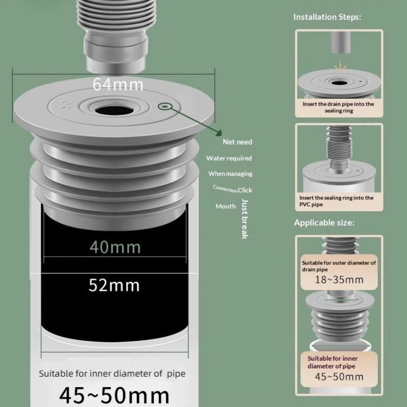 Silicone Bathroom Sewer Seal R - огляд і ціна Sink Drain Strainer