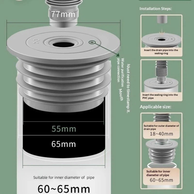 Silicone Bathroom Sewer Seal R - огляд і ціна Sink Drain Strainer